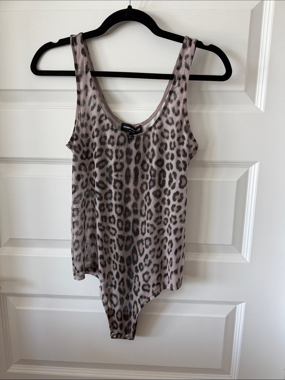 NEW Generation Love Leopard Mesh Ultra Soft Bodysuit